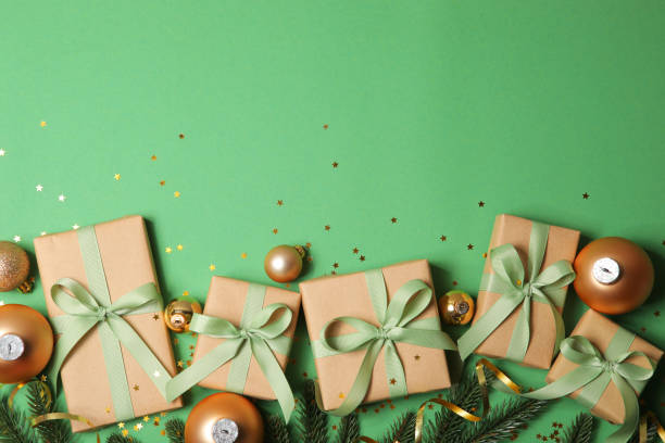 istock beautiful christmas background with place for text top view 1353694083