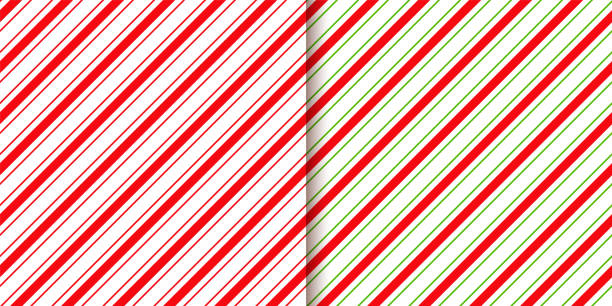 zuckerstangenmuster. nahtloser weihnachtsdruck. vektorillustration. - peppermint candy stick striped stock-grafiken, -clipart, -cartoons und -symbole