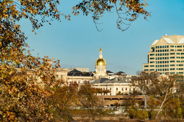 kapitol stanu new jersey - new jersey trenton new jersey state capitol building government zdjęcia i obrazy z banku zdjęć