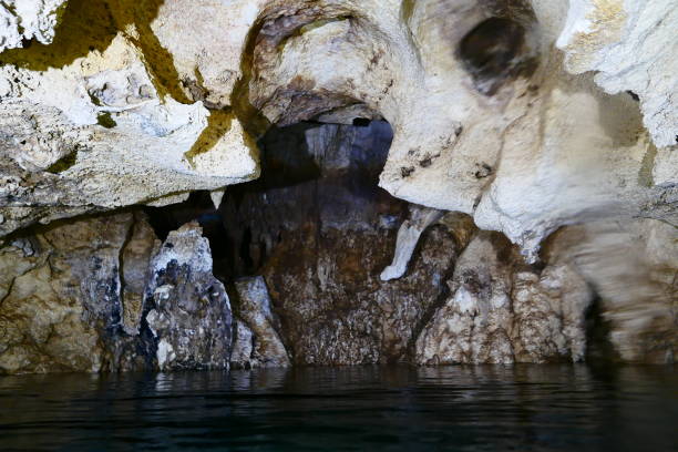 istock Scuba diving at chandelier cave in Palau 1353711071