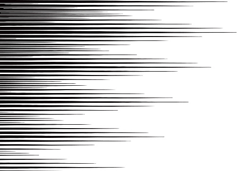 Horizontal motion speed lines