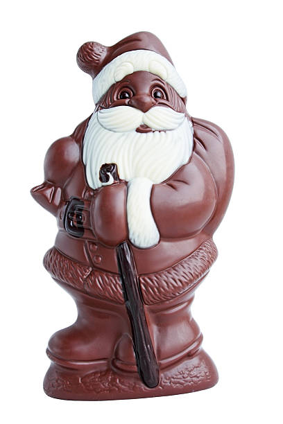 Chocolate Santa Claus stock photo