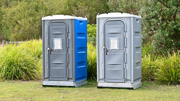 Portable toilets Portable toilets in a park outhouse interior stock pictures, royalty-free photos & images