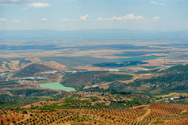 panorama des terres agricoles - antakya photos et images de collection