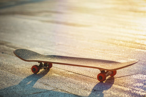 istock Skateboard ready for riding at park 1353728812