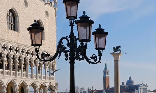 Detail at the famous St Mark's Square, Venice