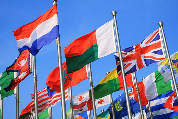 istock Variety of different countries of flags 135373489