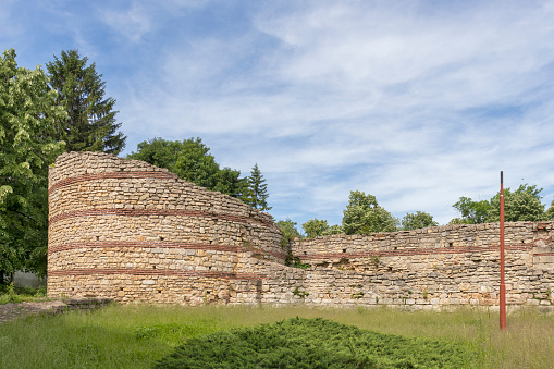 Ruins of ancient Roman Fortress Castra Martis in town of Kula, Vidin Region, Bulgaria