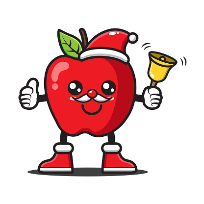 Manzana DE Dibujos Animados Vector Manzana DE Dibujos Animados Vector