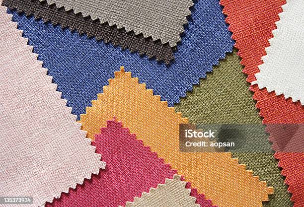 Samples Of Colored Canvas Fabric Texture Stock Photo - Download Image Now - Beige, Blank, Brightly Lit