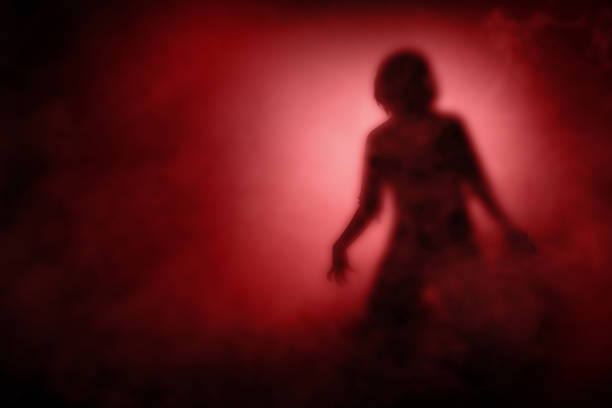 istock Silhouette of a scary zombie 1353742669
