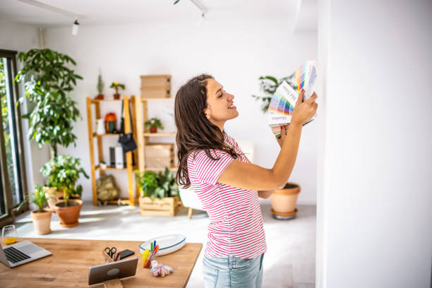 istock Choosing the right color for new apartment 1353743614
