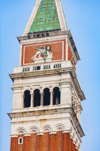 istock Close-up view of San Marco bell tower, Venice 1353747675
