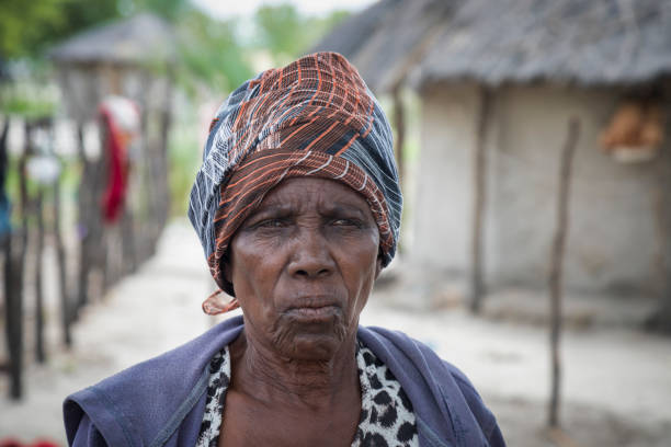 istock African granny standing in the yard 1353750208