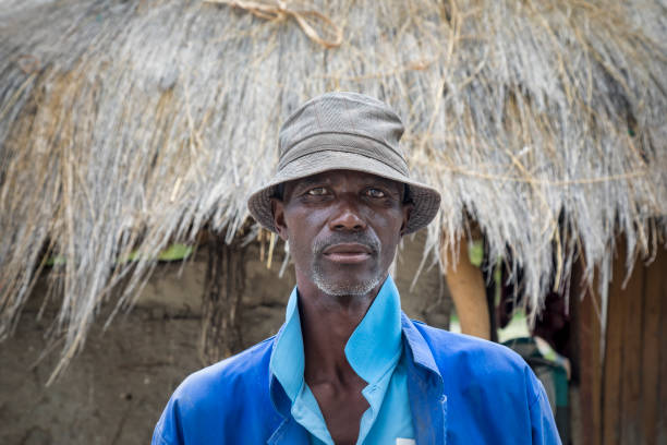 Elderly African man portrait
