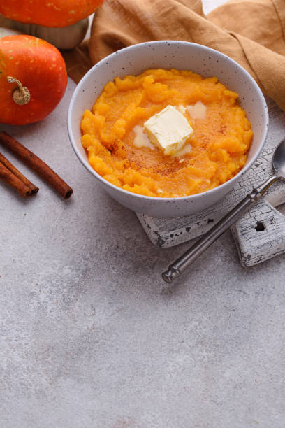 istock Pumpkin porridge. Traditional autumn dish 1353750482