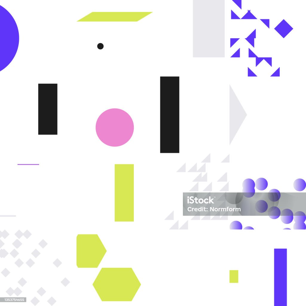 Techno Pattern Vector Graphics Of Abstract Hitech Digital Background ...