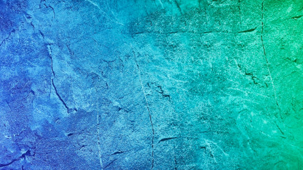 Blue turquoise green abstract background. Gradient. Toned grunge texture.