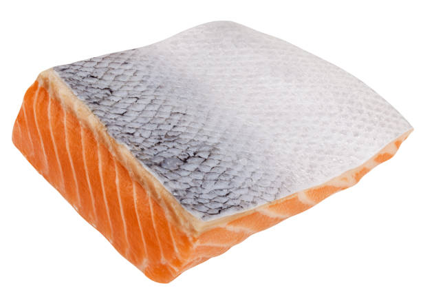 istock raw salmon, fish isolated on white background, clipping path, full depth of field 1353758348