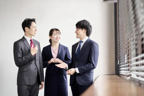Photo of Asian business person to talk to