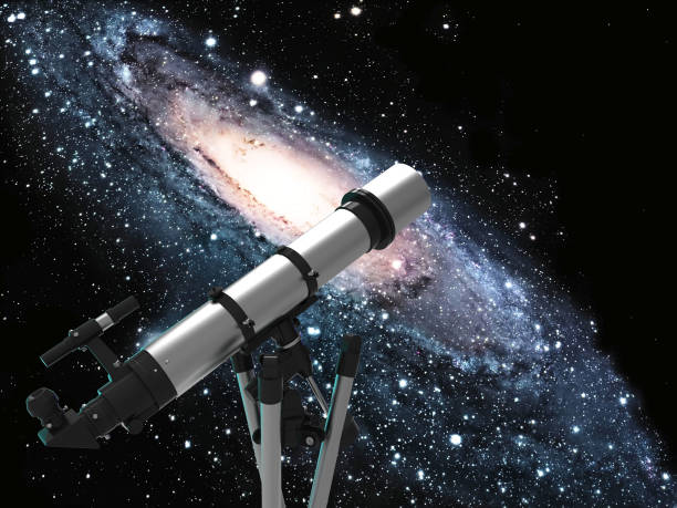 istock the spiral galaxy and the telescope 1353764678
