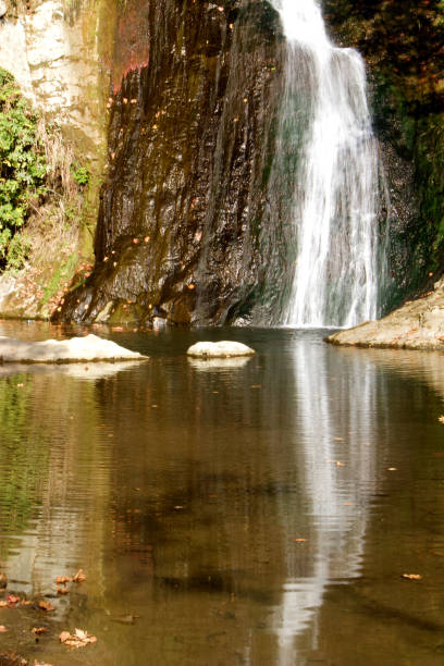 istock A small waterfall in the forest in autumn 1353765610