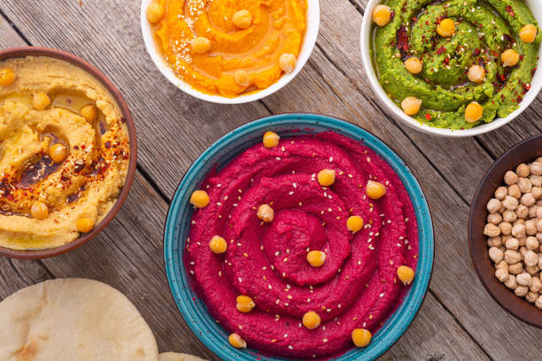 istock Declicious food from chickpea - hummus 1353765848