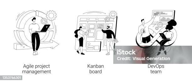 Software Development Abstract Image Software Development Company Abstract Concept Vector Illustrations ...