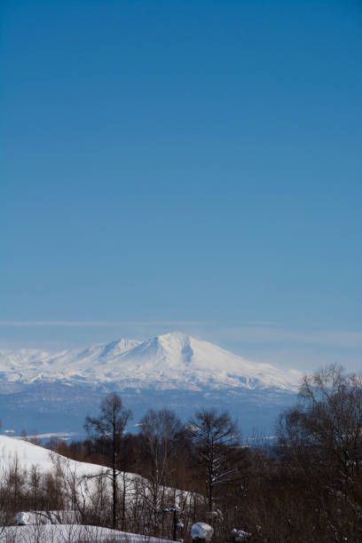 Beautiful mountain range with the blue sky