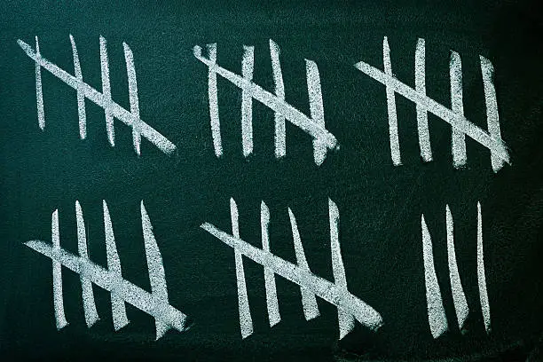 Photo of Counting days on the blackboard