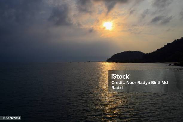 Sunset In Sibu Island Johor Malaysia Stock Photo - Download Image Now - Cloud - Sky, Color Image, Horizontal