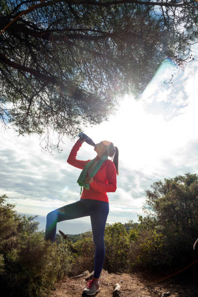 istock Girl taking a break in the mountain 1353770343