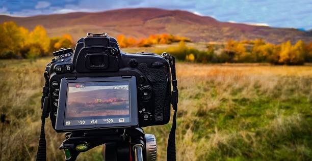 istock Shooting a landscape in the autumn Carpathian mountains 1353770881
