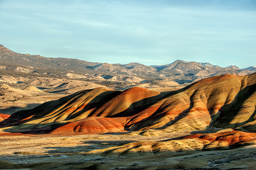 The Painted Hills Unit in Winter. A part of the John Day Fossil Beds National Monument in central Oregon.