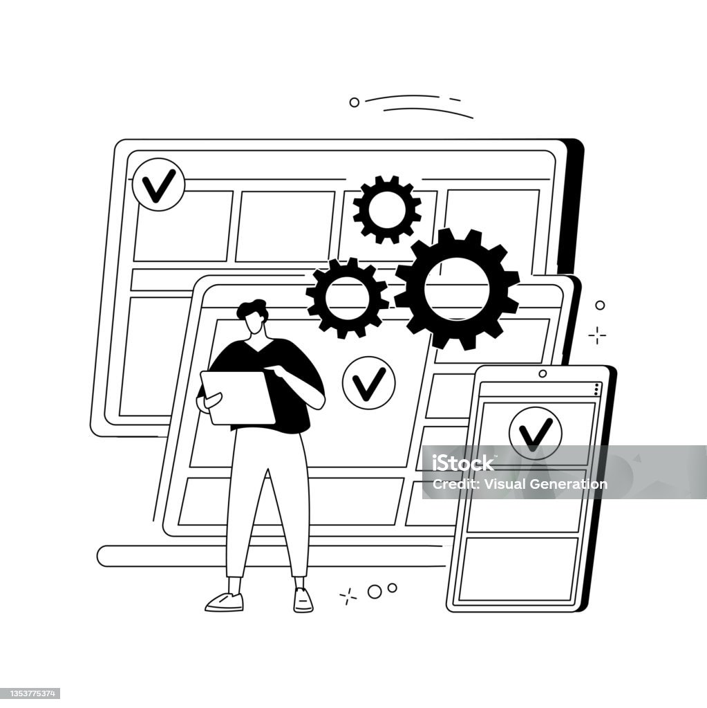 Platform Development Vector Image Crossplatform Development Abstract Concept Vector Illustration Stock ...