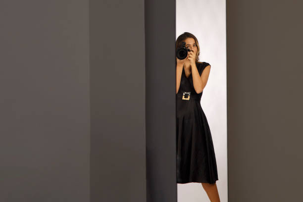 istock Fashion Model Behind The Camera 1353778755