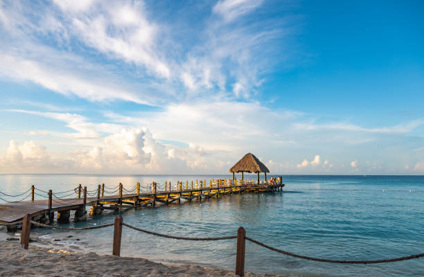 istock gazebo on the pier in the sea 1353783712