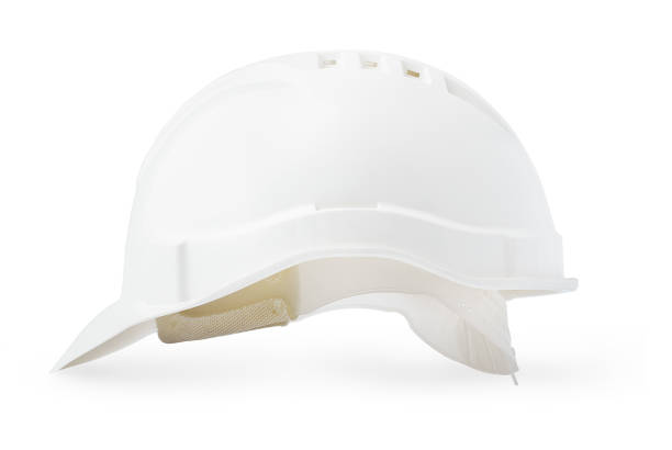 istock White plastic safety hardhat isolated on white background 1353784915