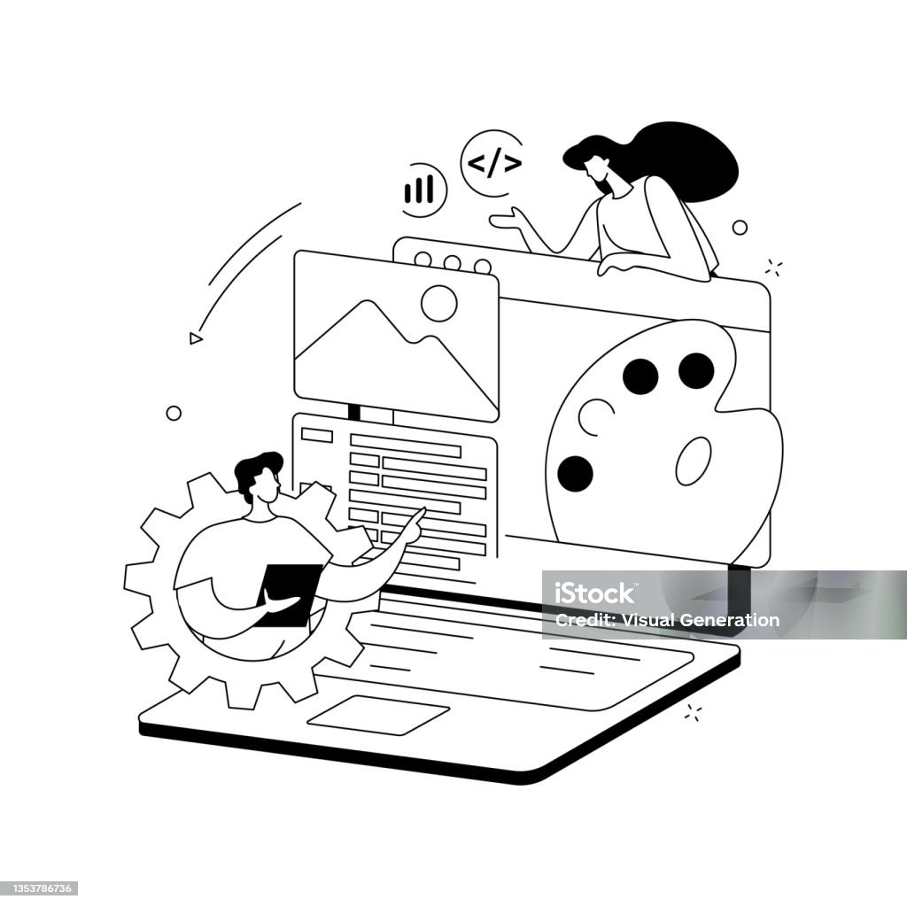 Low Code Development Abstract Concept Vector Illustration Stock ...