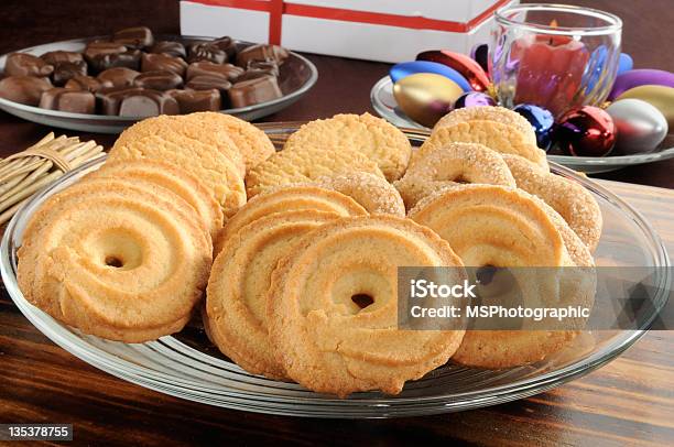 Christmas Cookies And Chocolates Stock Photo - Download Image Now - Candy, Chocolate, Christmas