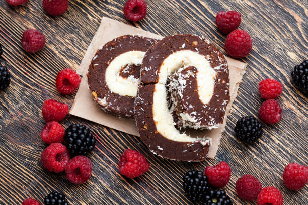 chocolate cake with creamy coconut filling