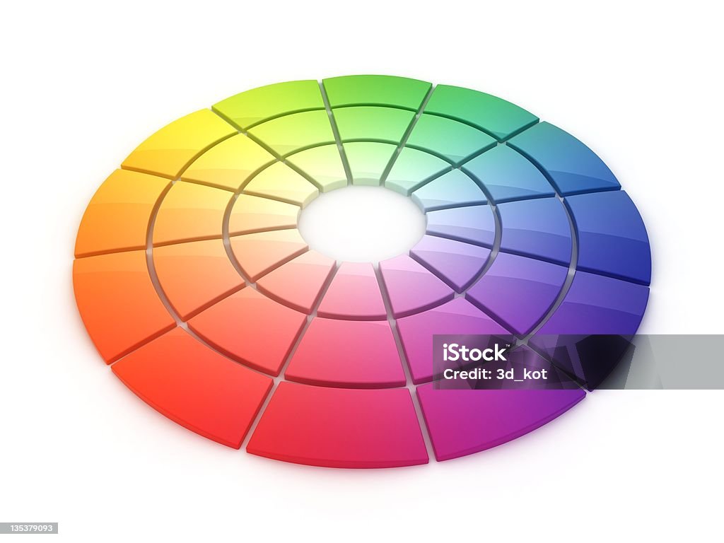 Rueda de colores 3D - Foto de stock de Rueda de colores libre de derechos