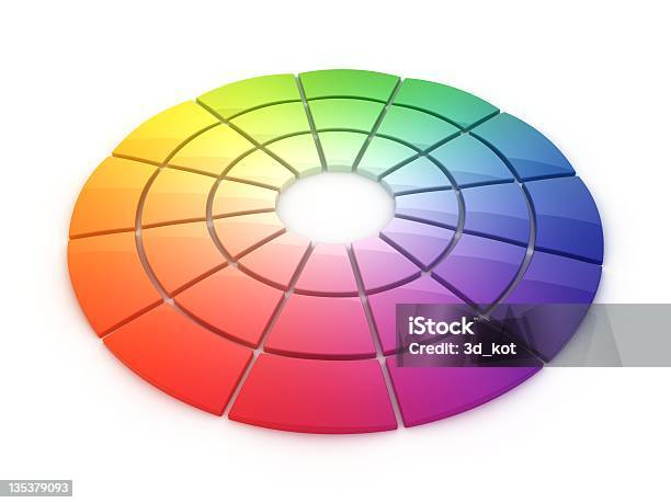 Цвет Колеса 3d — стоковые фотографии и другие картинки Цветовой круг - Цветовой круг, Фотографирование, Абстрактный