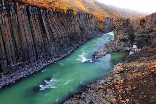 Stuðlagil Canyon in the East of Iceland