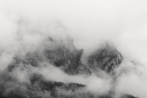 istock View of Dolomites with  clouds 1353800302