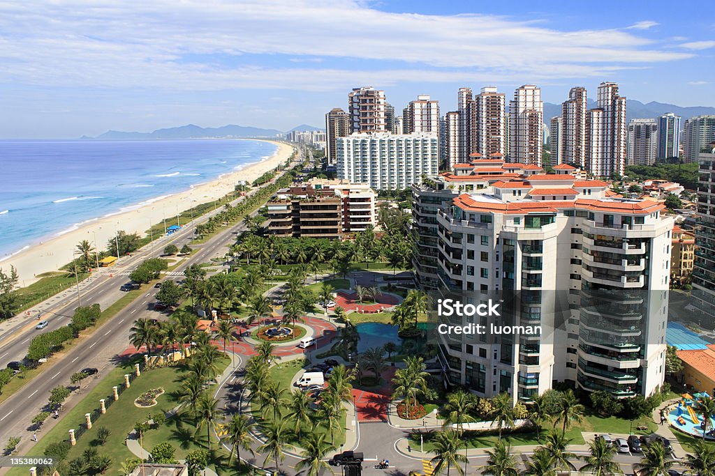 Barra da Tijuca no Rio de Janeiro - Royalty-free Abundância Foto de stock