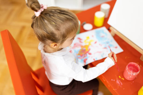 istock Children's painting are the greatest memory 1353814611