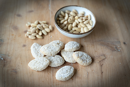 Ricciarelli biscuit, traditional Tuscany sweets