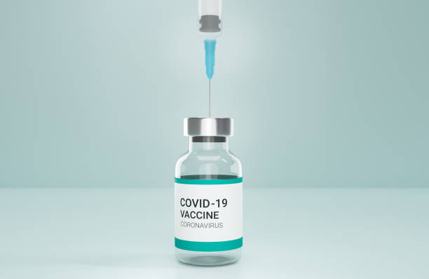 istock 3D Render.vaccine against covid concept 1353819764