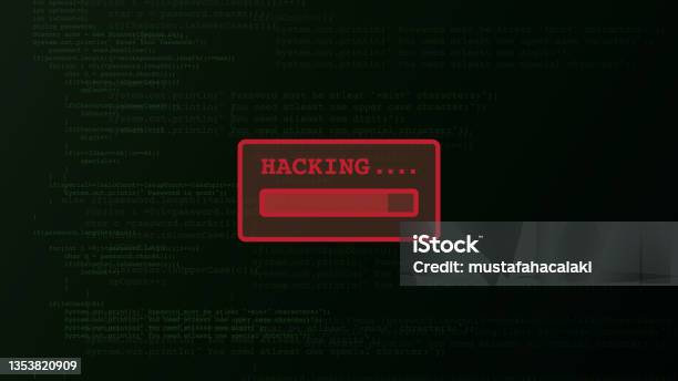 Green Coding Screen With Hacking Text Stock Illustration - Download ...